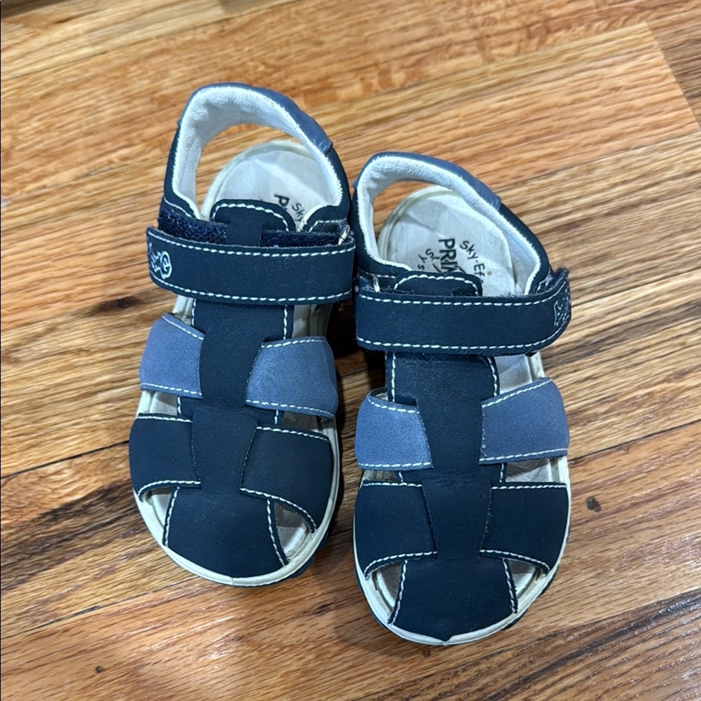 Primigi Blue and Gray Sandals with Velcro Closure